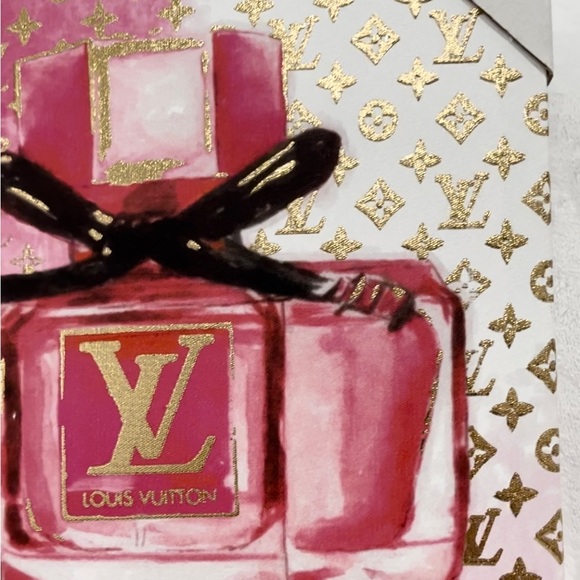 Design District Designer Perfume Wall Art With Gold Glitter NWT - Picture 3 of 4